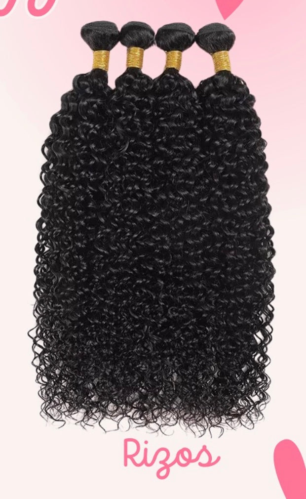 Rizos Cabello Natural 100% Brasileño