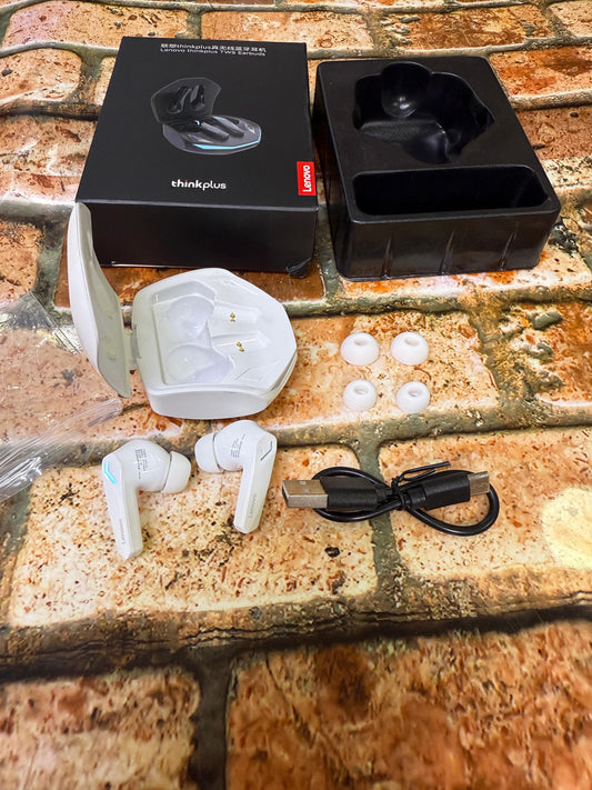 Lenovo GM2 Pro – Audífonos TWS Bluetooth 5.3 con Modo Juego Baja Latencia, Micrófono HD y Estuche de Carga